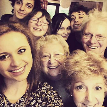 The Bright Blue Pig family