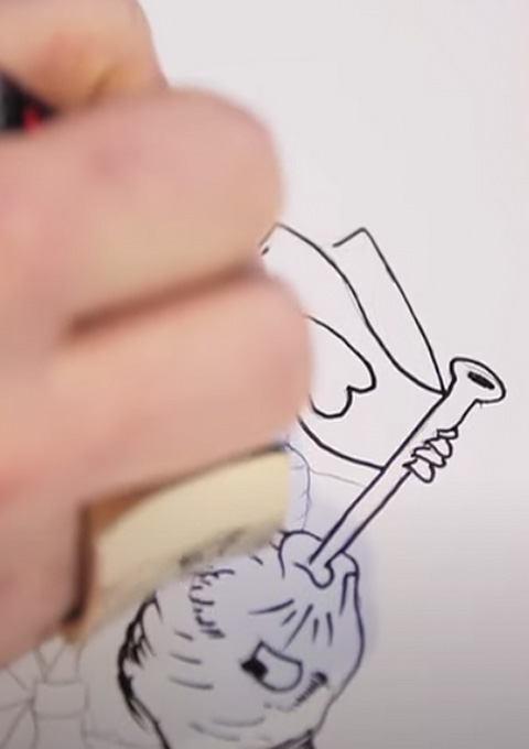 Alice in Wonderland drawing