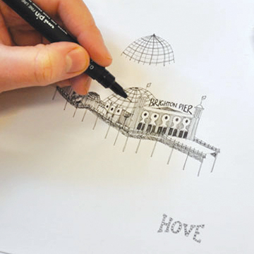 Martha Mitchell drawing