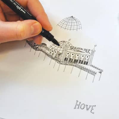 Martha Mitchell drawing