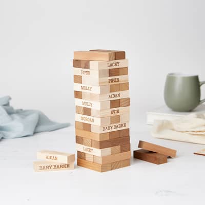 Personalised Jenga Tower