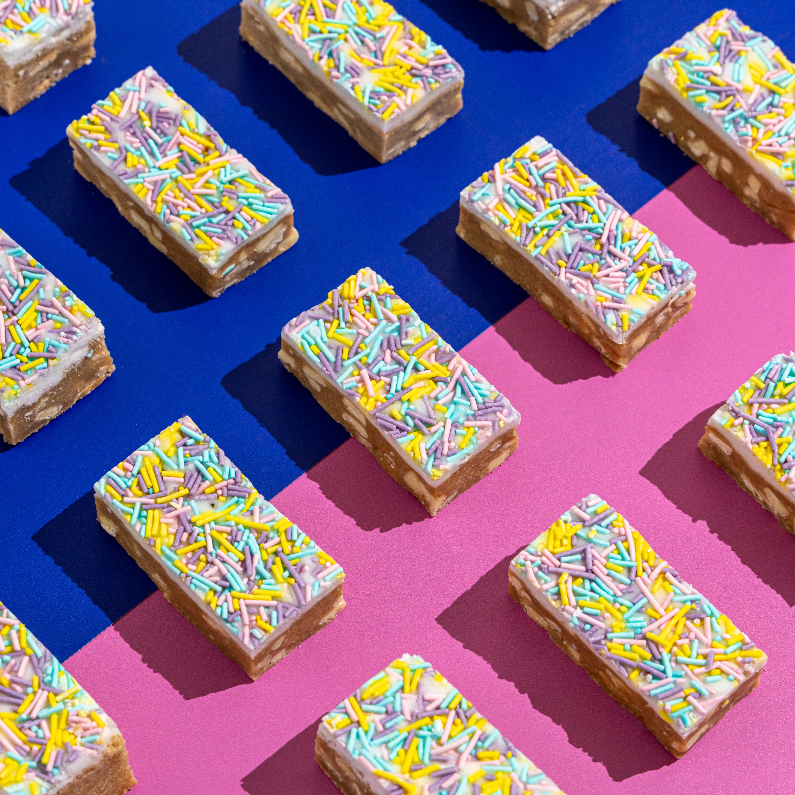 A layout of our delightful American Blondies