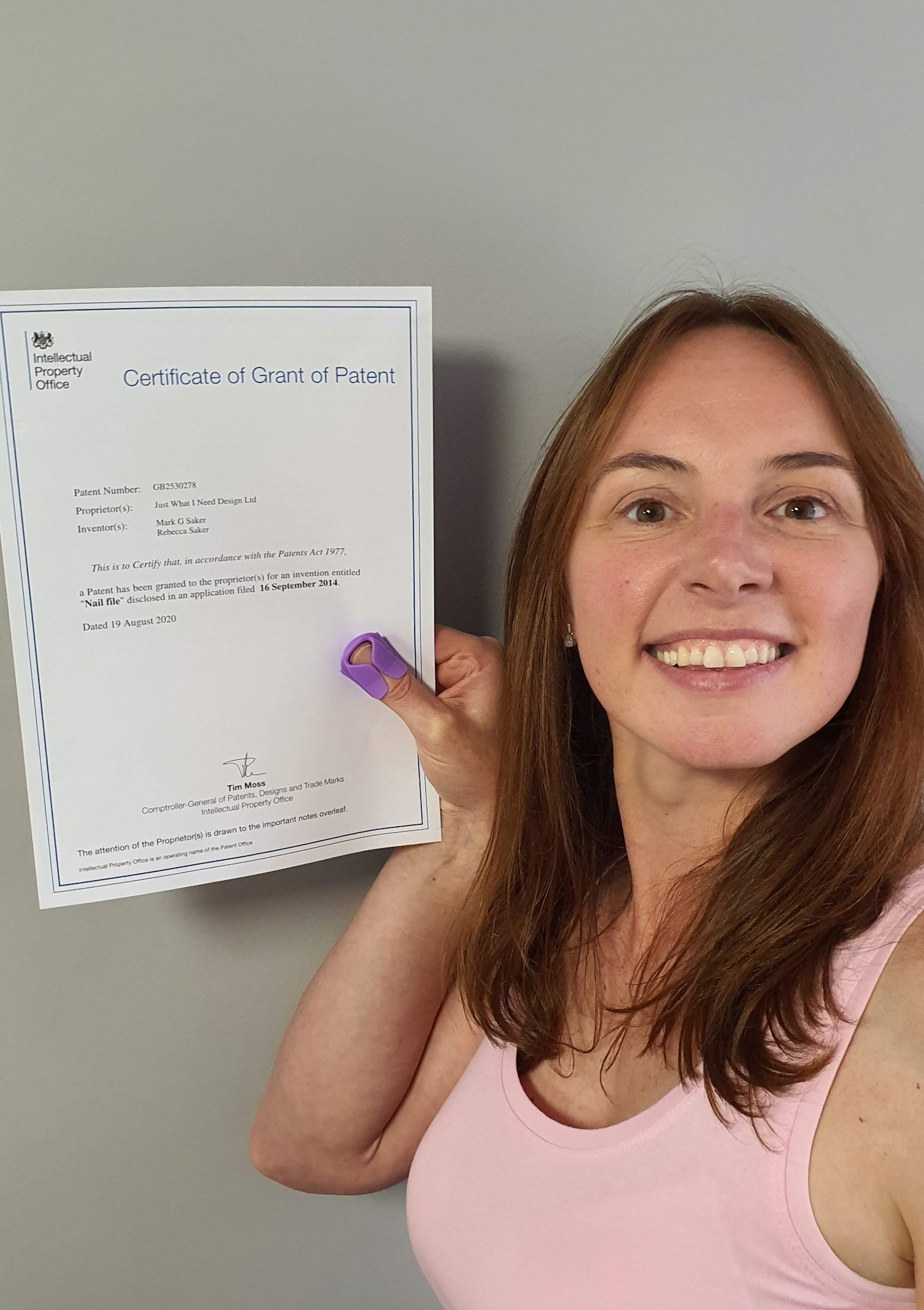 Patent granted for Baby Nails 