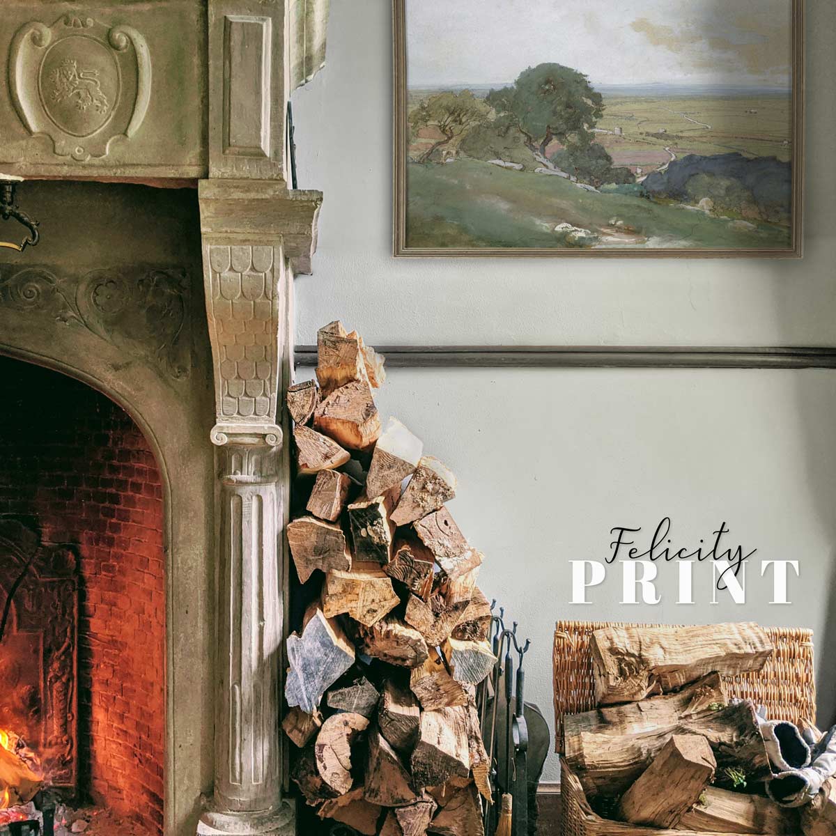 Vintage Landscape Print