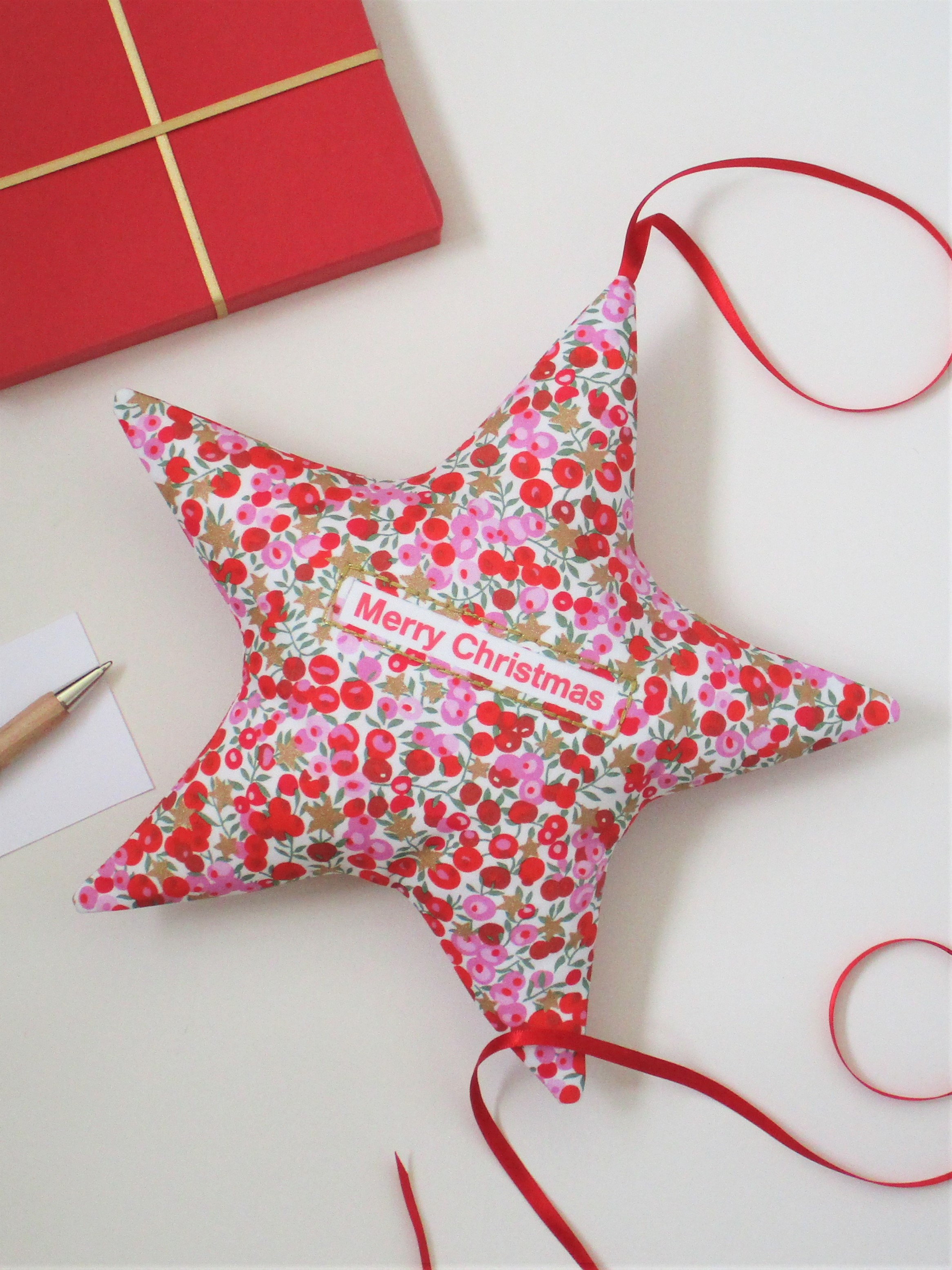 Personalised Christmas print star