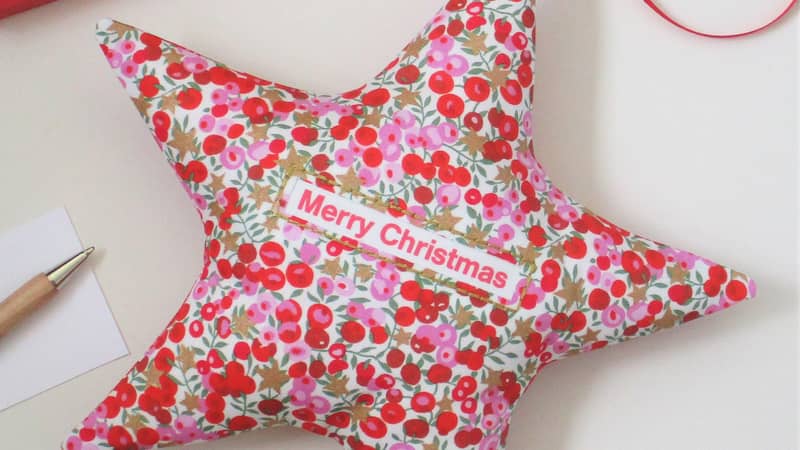 Personalised Christmas print star