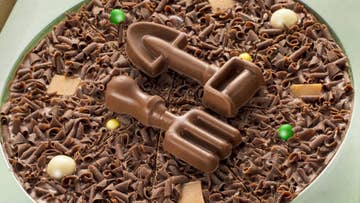 gardening chocolate pizza