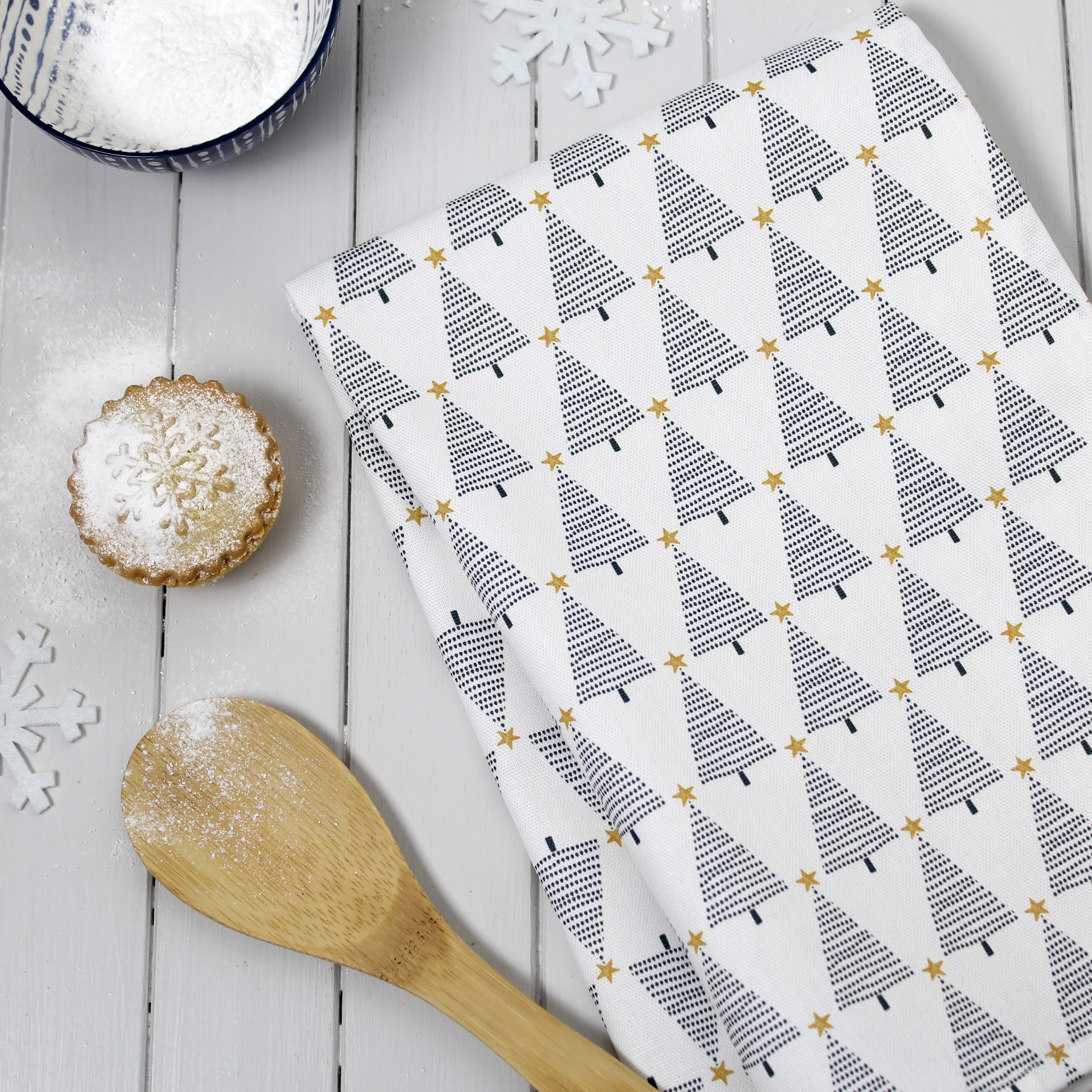 Scandi Trees Tea Towel