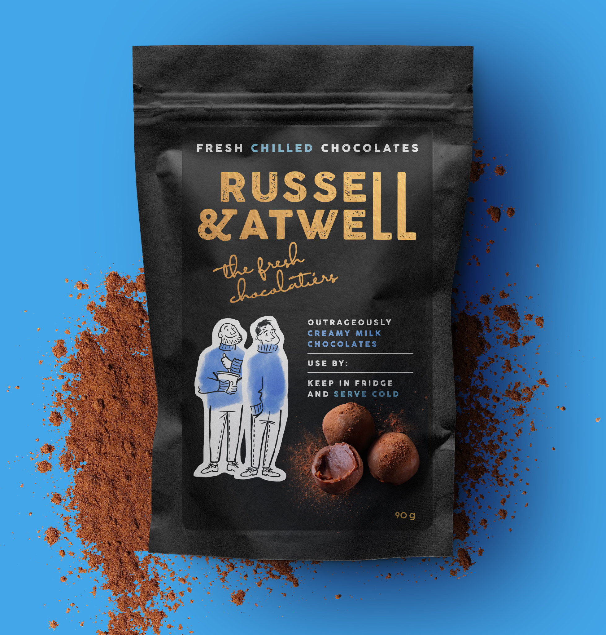 R&A Outrageously Creamy Milk Chocolates pouch