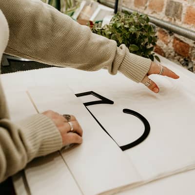 Art Deco House Number