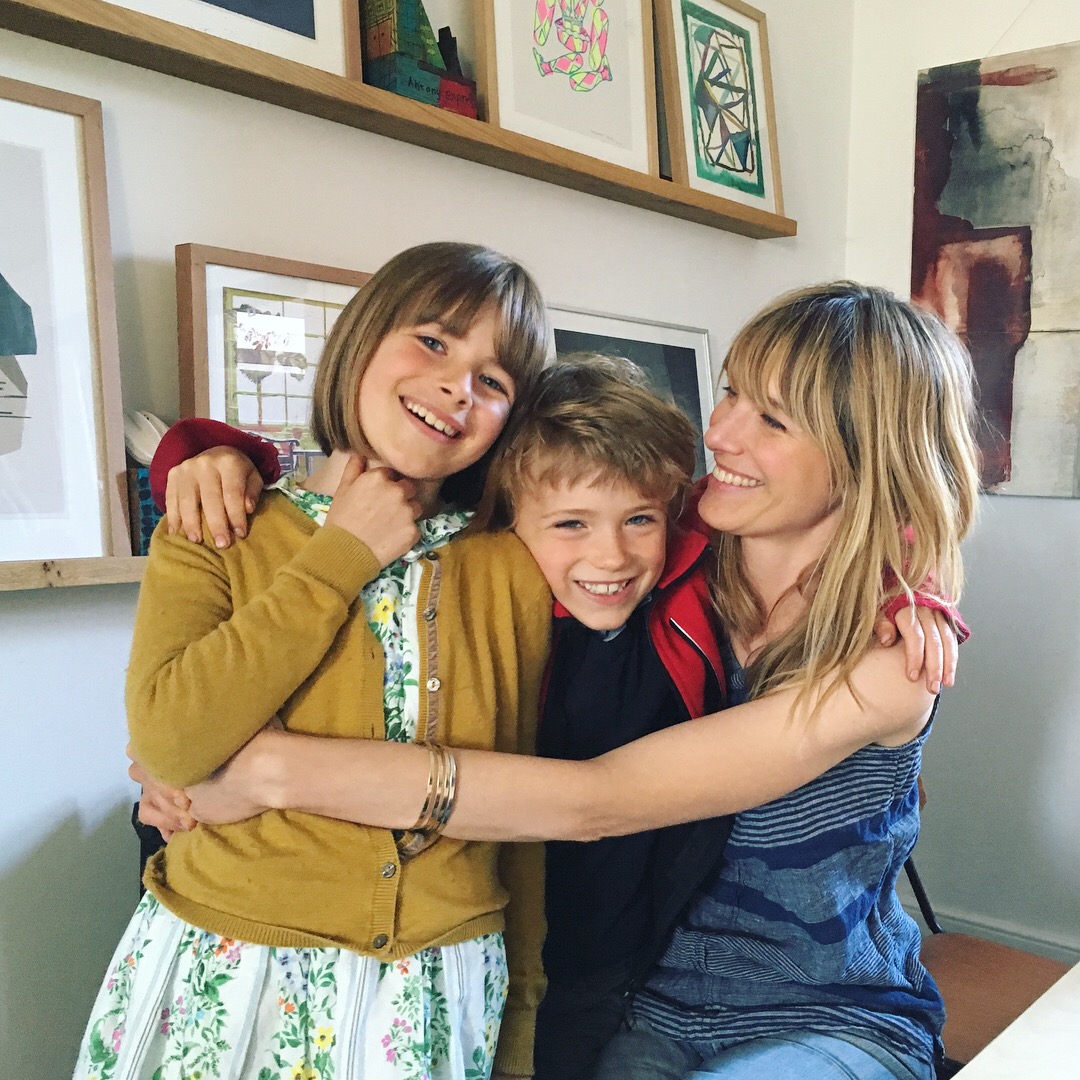 At home with my children