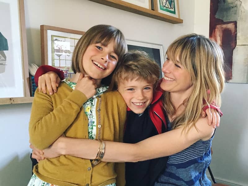 At home with my children