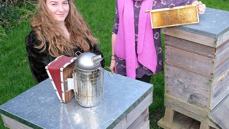 Neve, my daughter, decided we should keep bees when she was just 9. Grandad Jim bought the first beehive for her 10th birthday