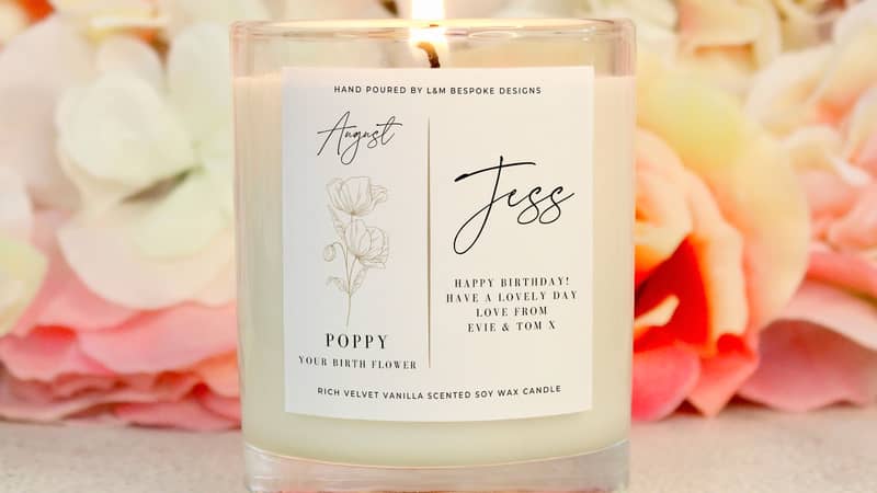 Personalised Photo Candle