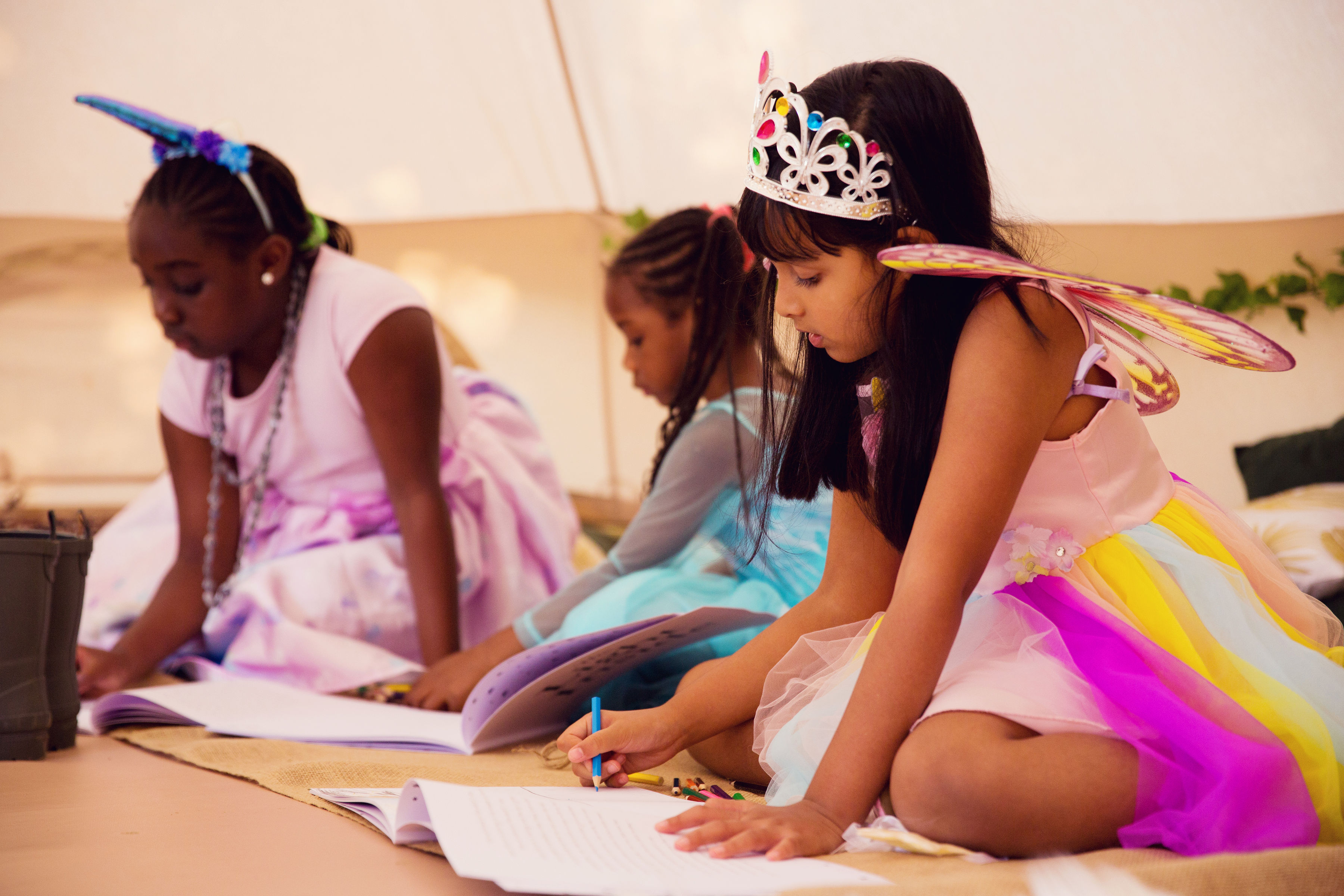 Children's books, for children to illustrate themselves.