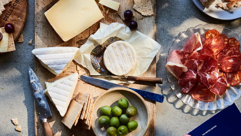Italian cheese and charcuterie