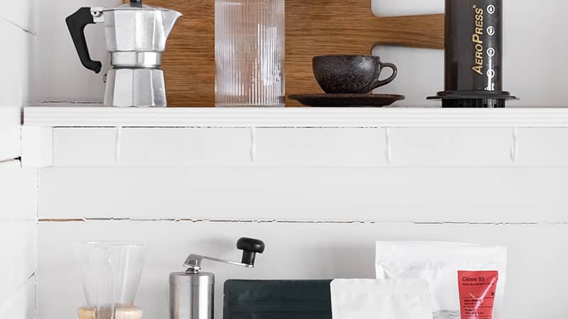 A GUSTATORY coffee subscription package improving the look of your home