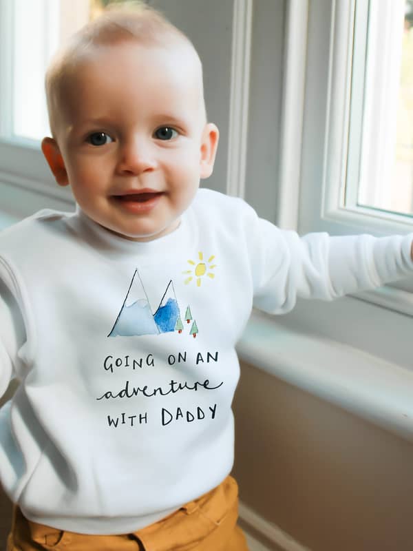 Personalised Baby Sweatshirt from Ruby and Rafe
