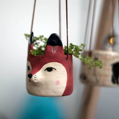 Dottir Studio Hanging Fox Planter