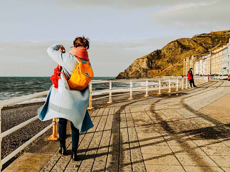 Vegan pod backpack made from waxed cotton canvas by Cora + Spink