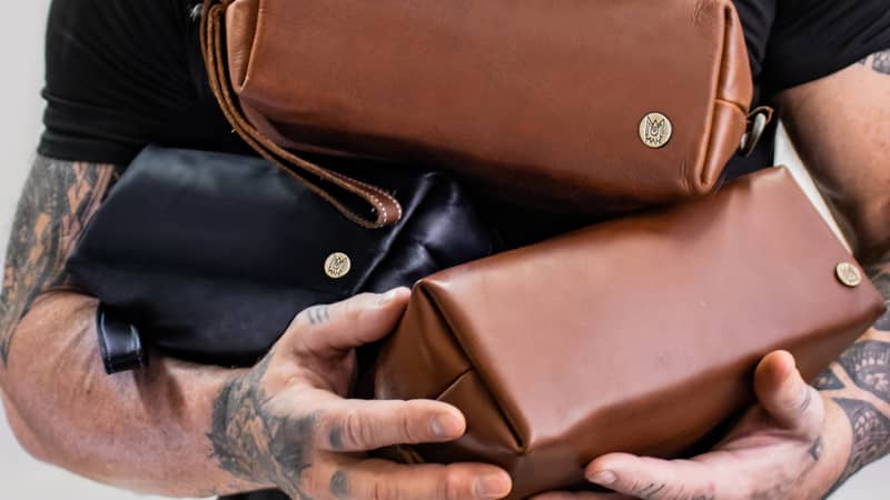 MAHI Leather Classic Washbags