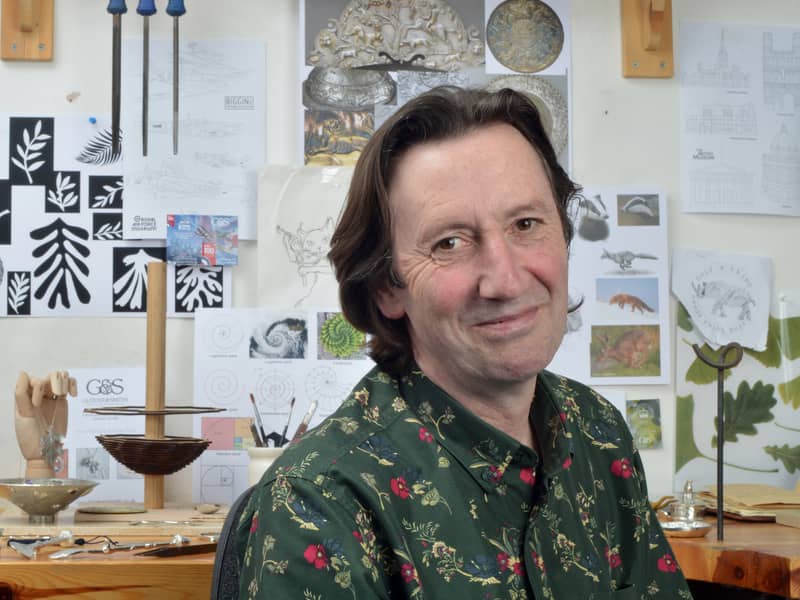 Ed Glover, designer and pewter maker