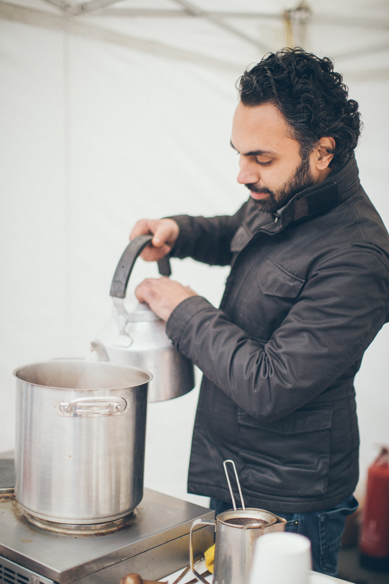 Chai stall in action