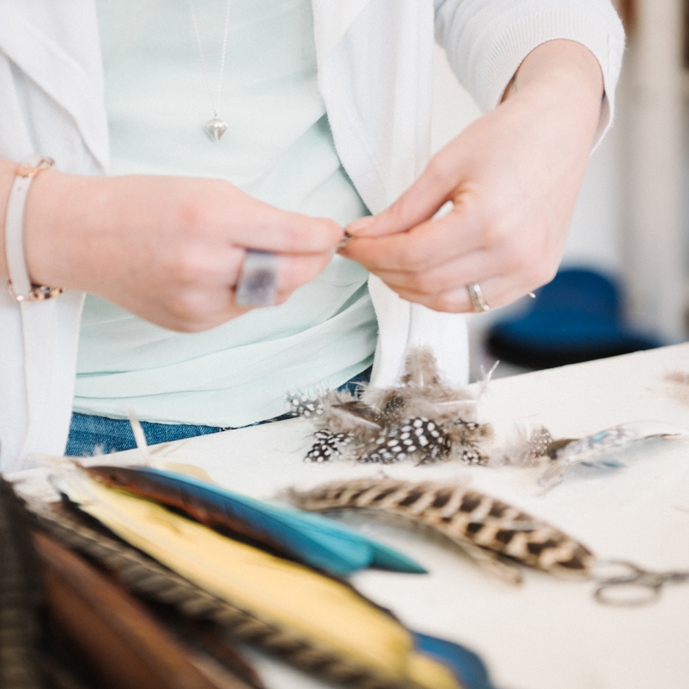 Milliner Holly Young