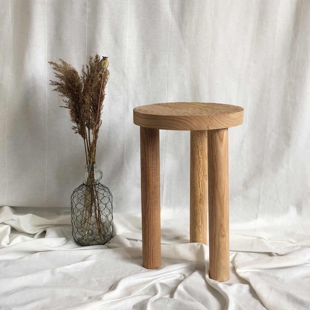 Natural Wooden Stool