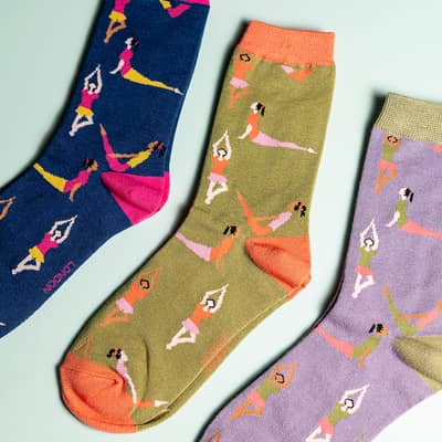 Yoga gifting bamboo socks