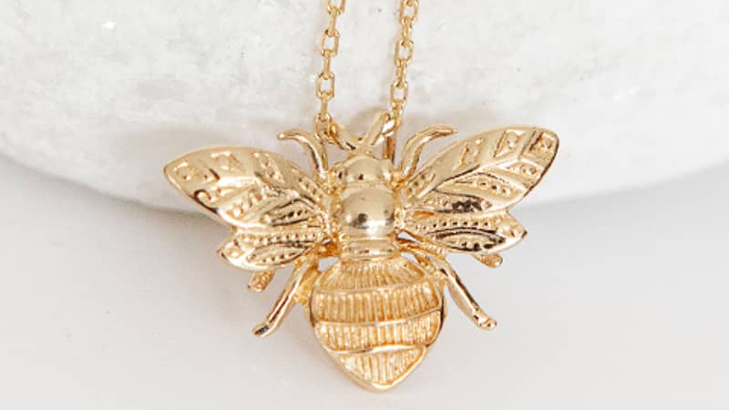 9ct Yellow Gold Bee Necklace