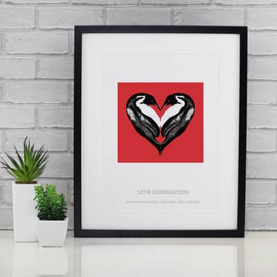Curiosity Snug® Love Hibernation - Red Personalised print