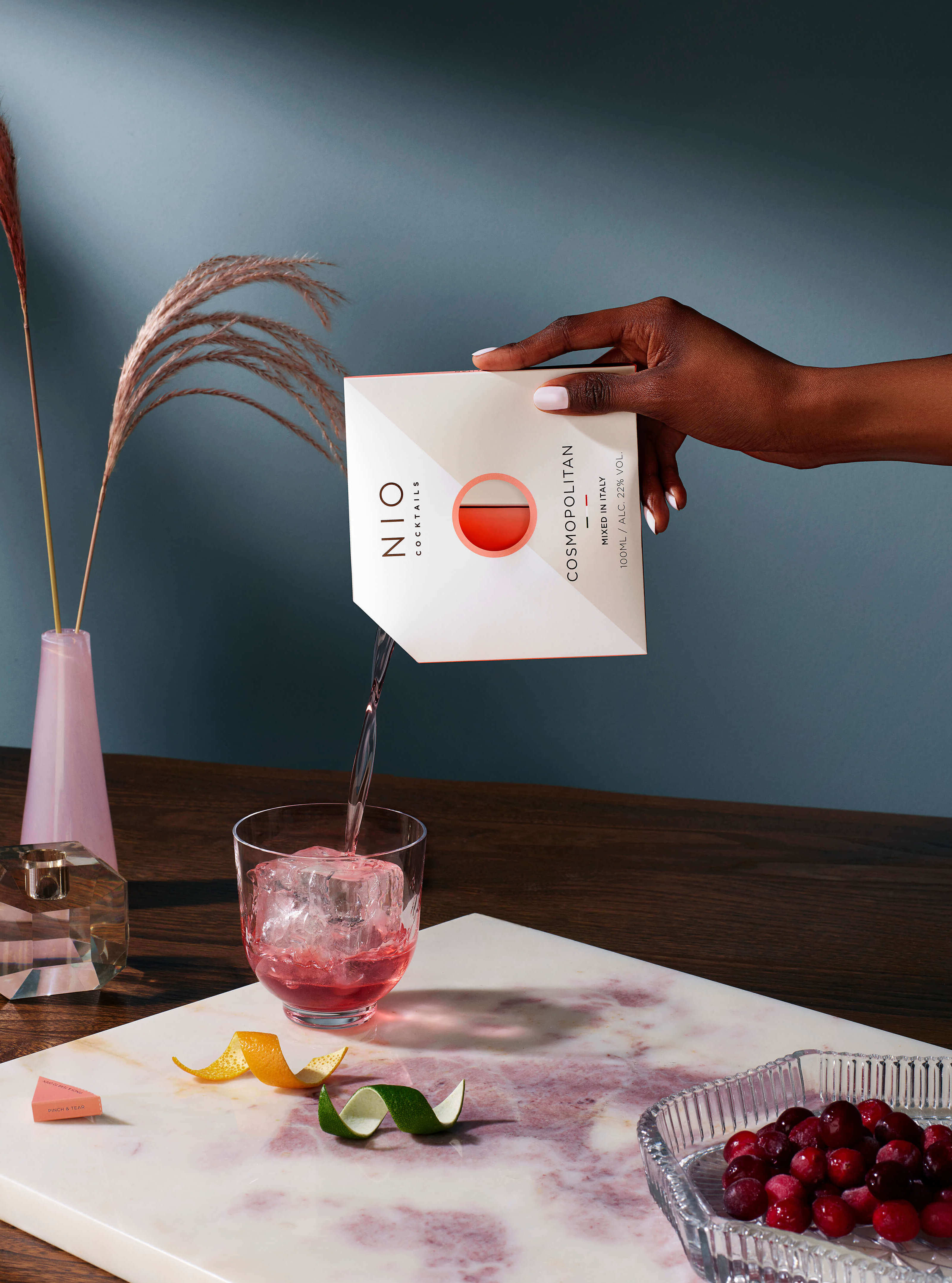 NIO cocktails cosmopolitan vodka cocktail gift set with ketel one vodka