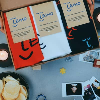 Leiho box of socks gift set