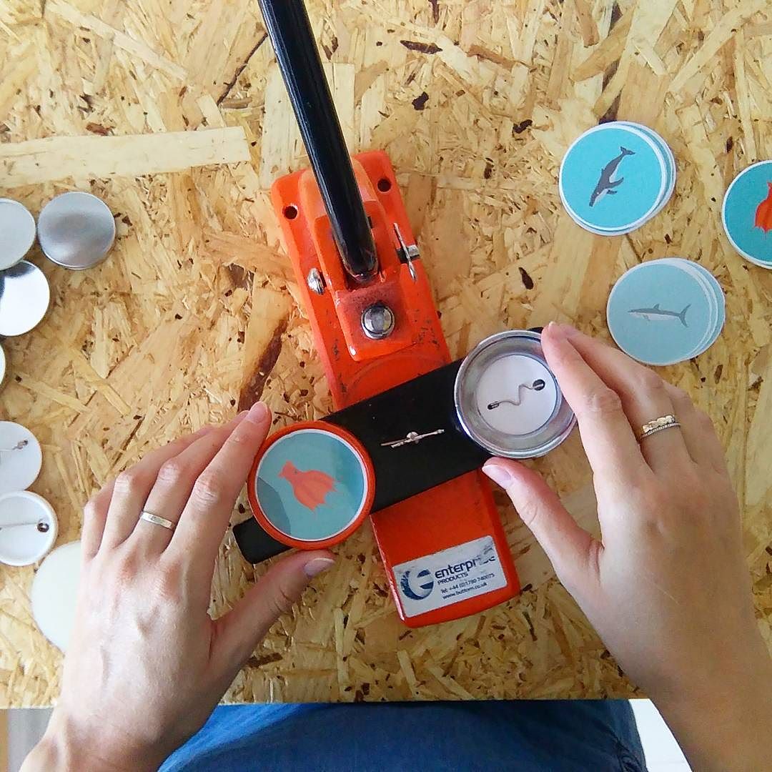 Making sea life badges