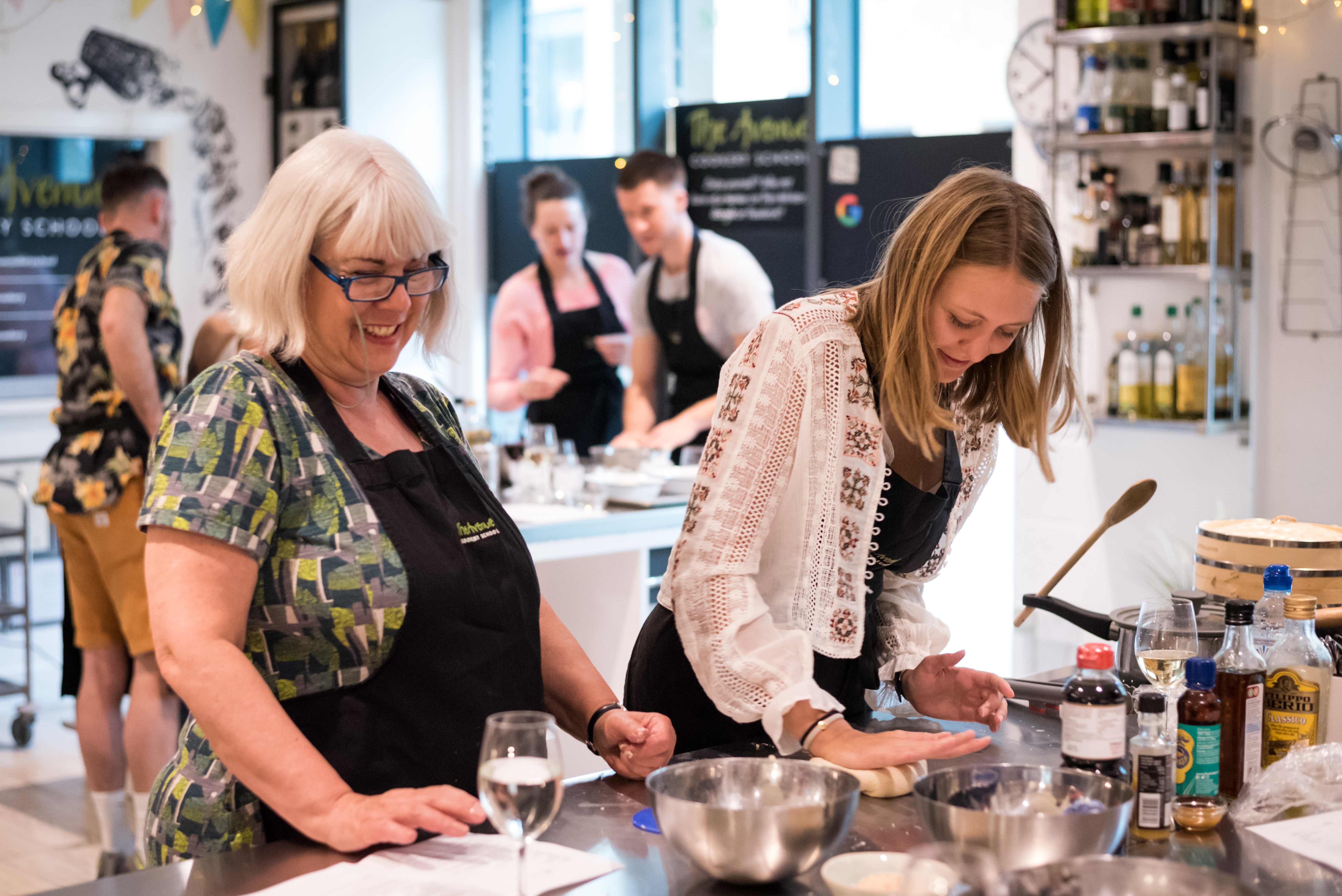 Friends having fun in our school!