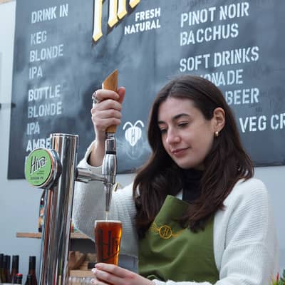 Putting the bee into beer.