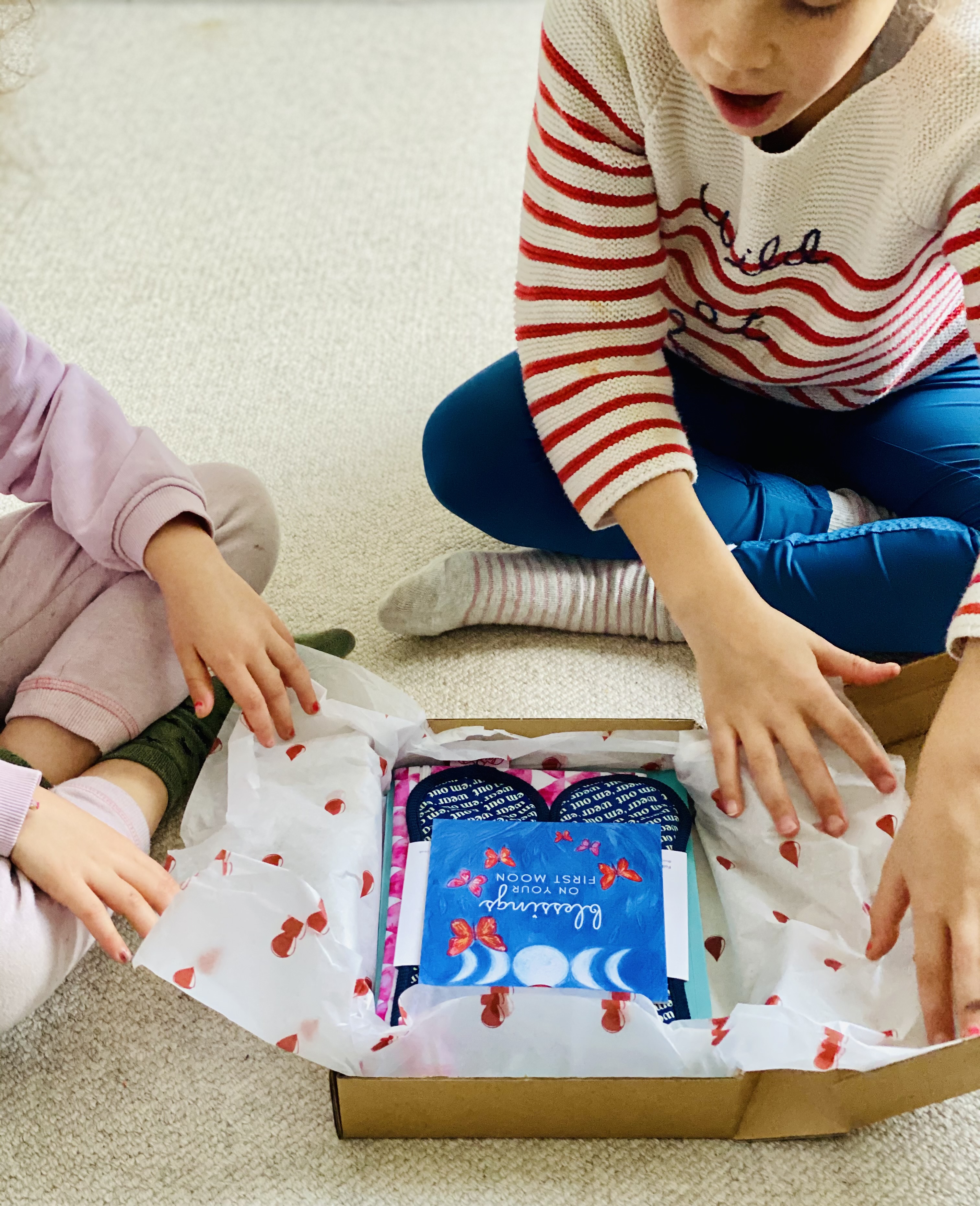 Teens opening their First Moon Box! 
