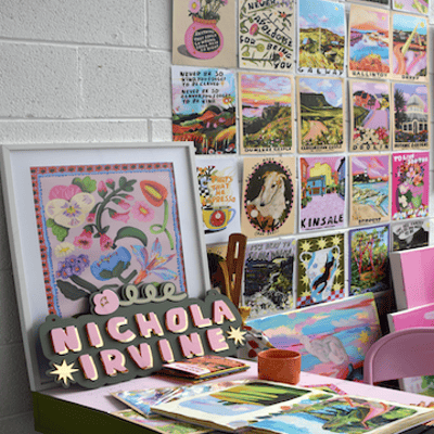 Prints in my studio.