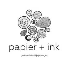 papier + ink print logo