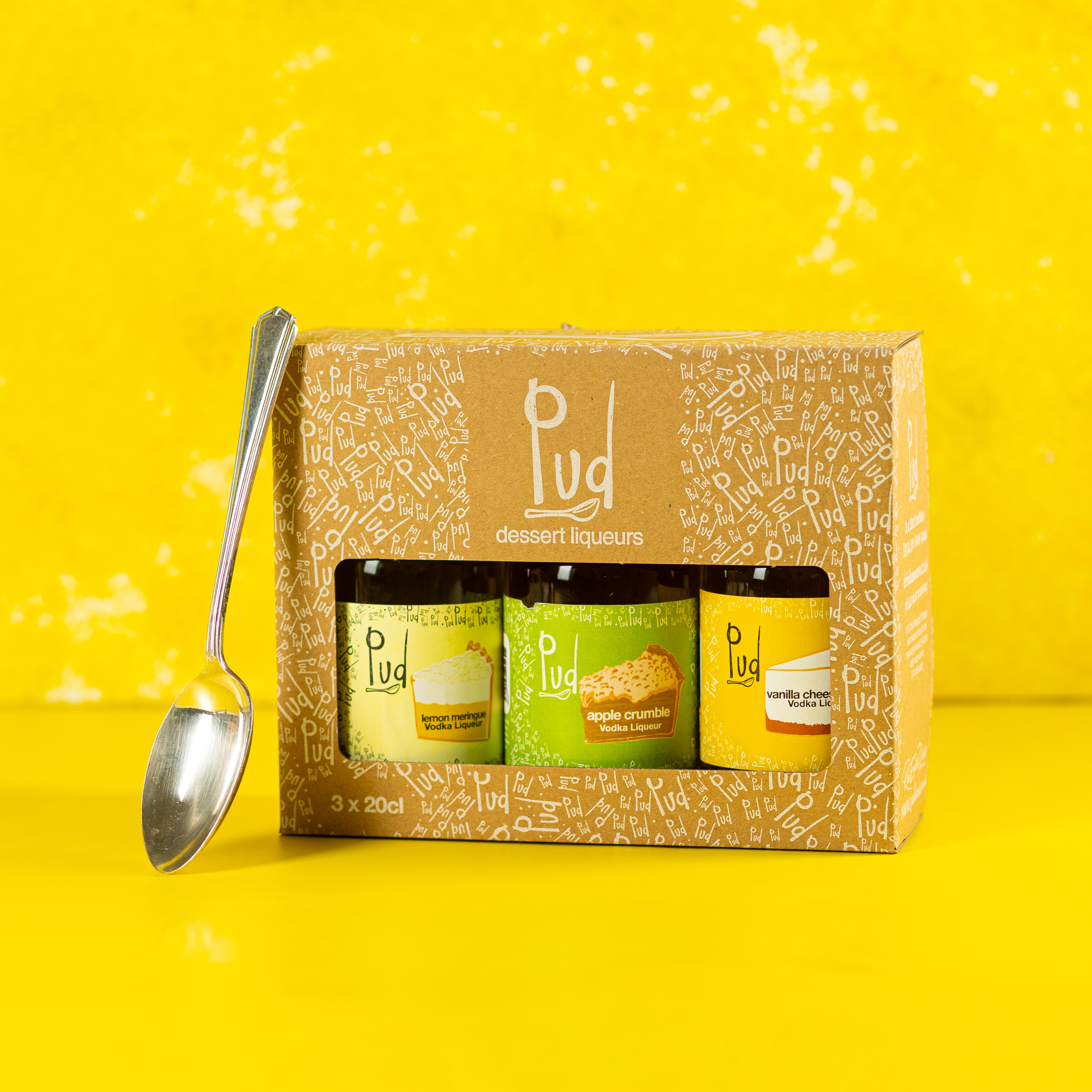 pud indulgent gift box lemon meringue, apple crumble & Vanilla Cheesecake
