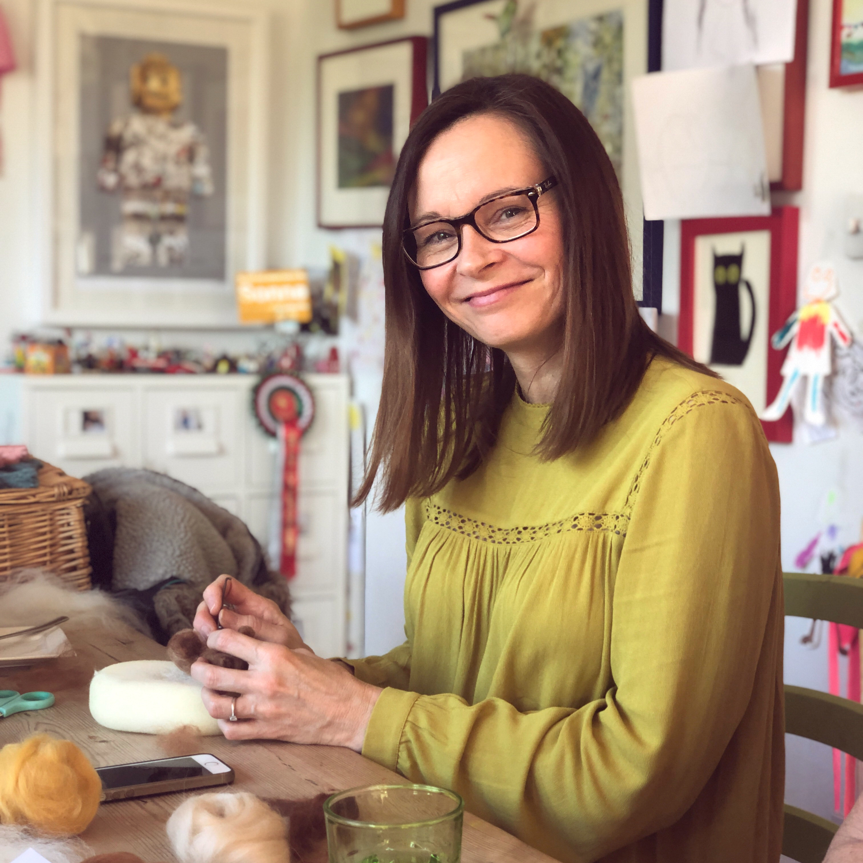 Katie Bergin in her happy place