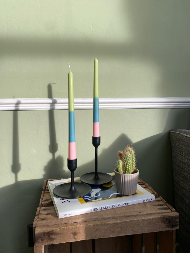 Triple Stripe Candle 
