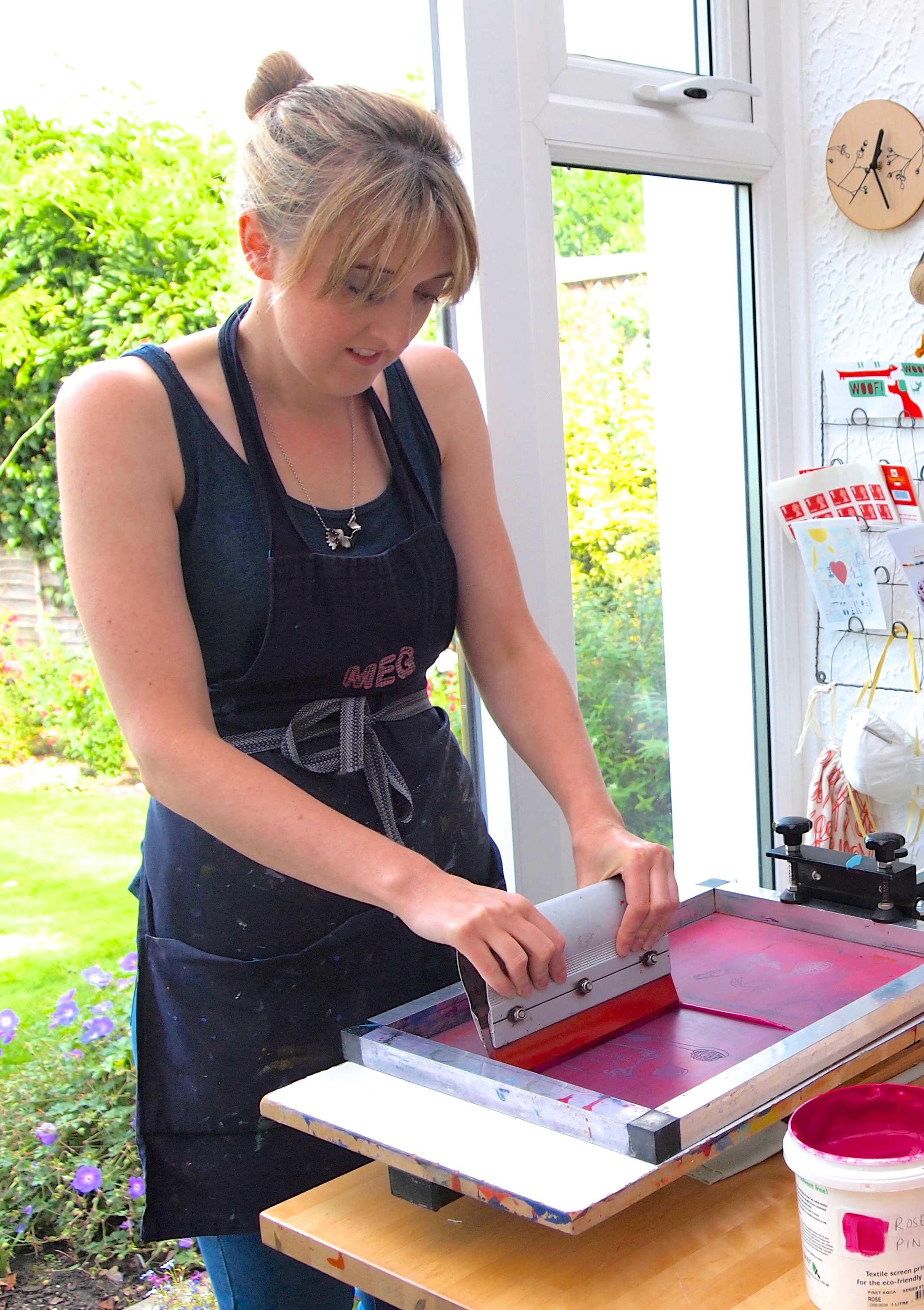 Megan screen printing fabric