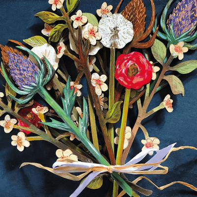 Make a Wish. Handcrafted dandelion seedheads