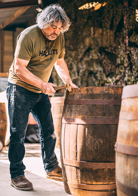 Hallets Real Cider mill and team