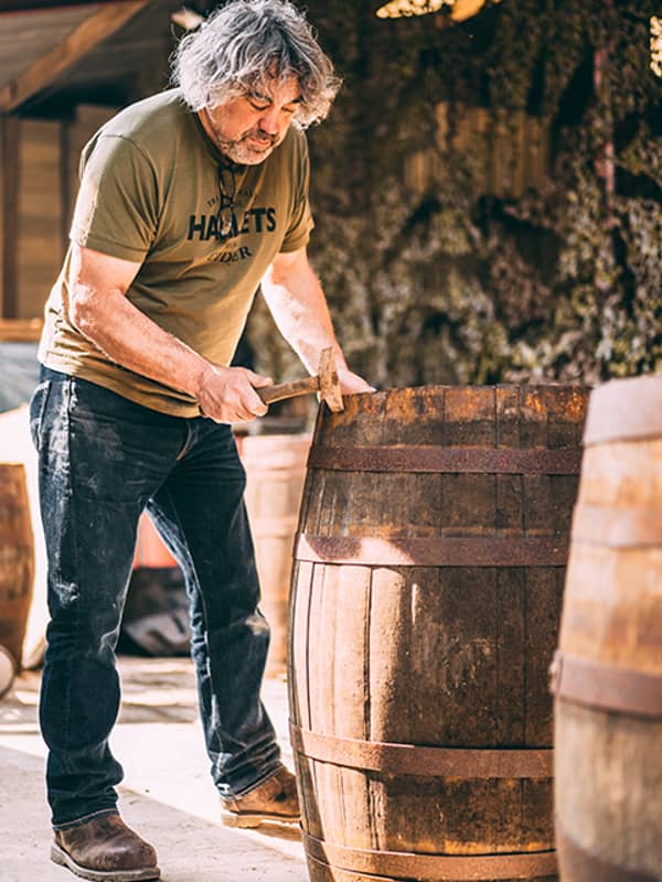 Hallets Real Cider mill and team