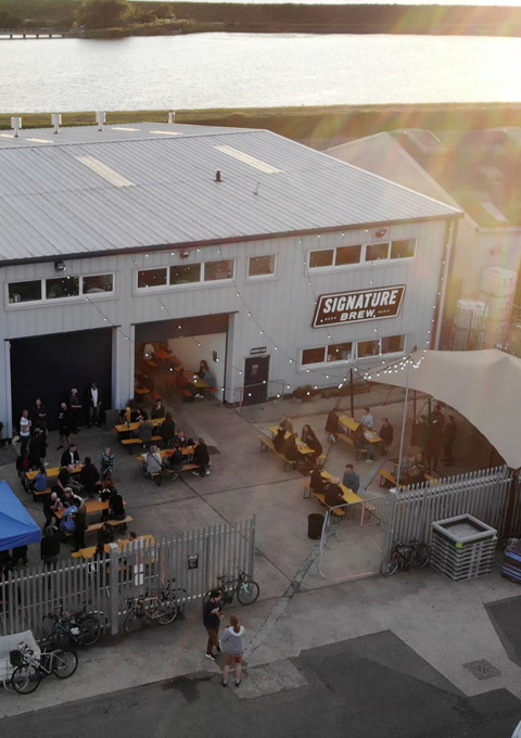 Signature Brew's state of the art brewery in Walthamstow, Blackhorse Road, London, E17