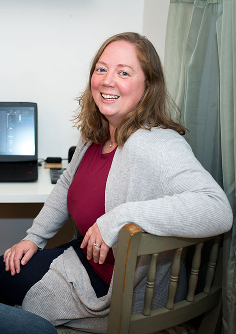 Naomi at Little Foxglove's studio