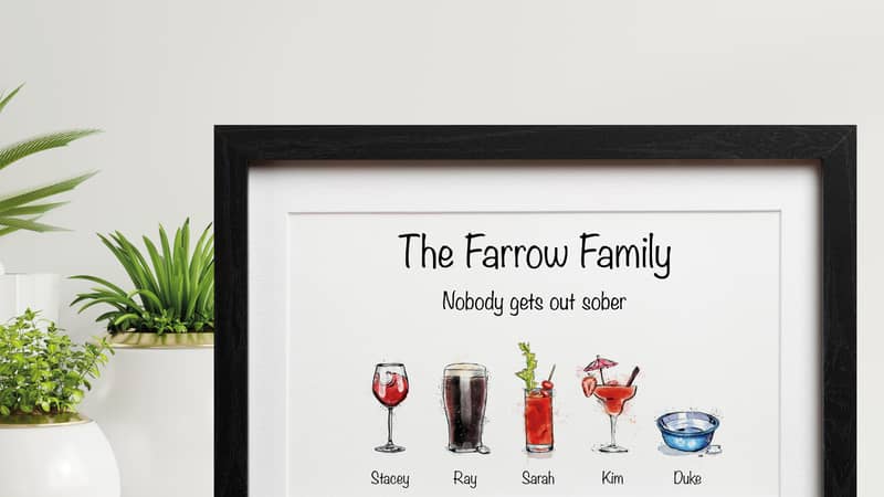 Family of drinks print